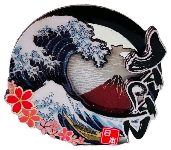 Great Wave & Red Fuji Magnet