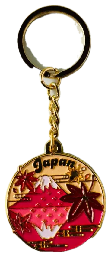 Red Fuji & Momiji Keychain